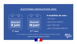 Élections législatives - Résultats du 1er tour pour les Français de (...)